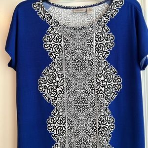 Chicos Easywear short sleeve top size 1